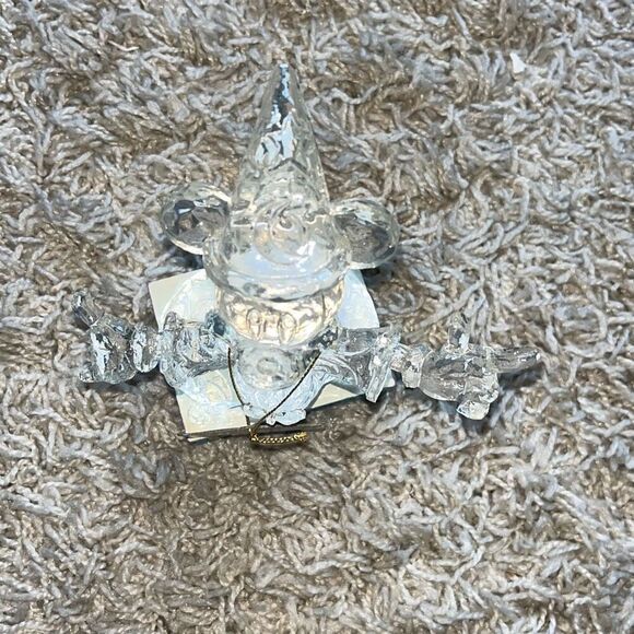 Disney Traditions Jim Shore Ice Bright Sorcerer Mickey Illuminated Figure Works - Picture 2 of 14